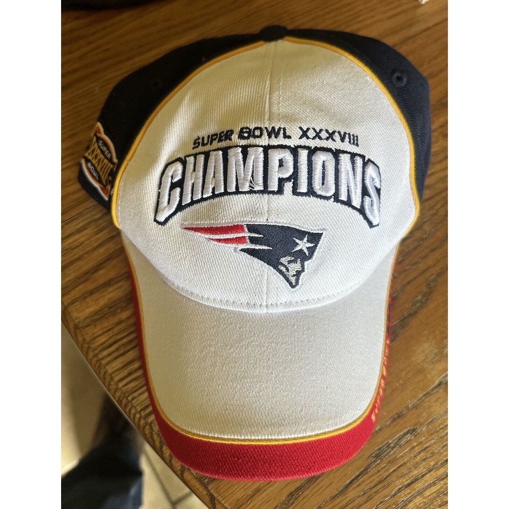 Reebok New England Patriots Super Bowl‎ 38 Champs Locker Room Hat Vtg 2004 NFL